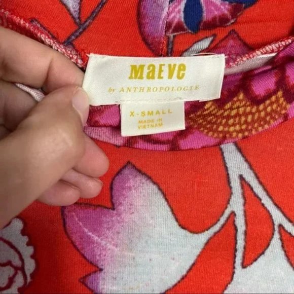 Anthropologie Maeve Cleary Floral Dress size XS - Picture 8 of 10